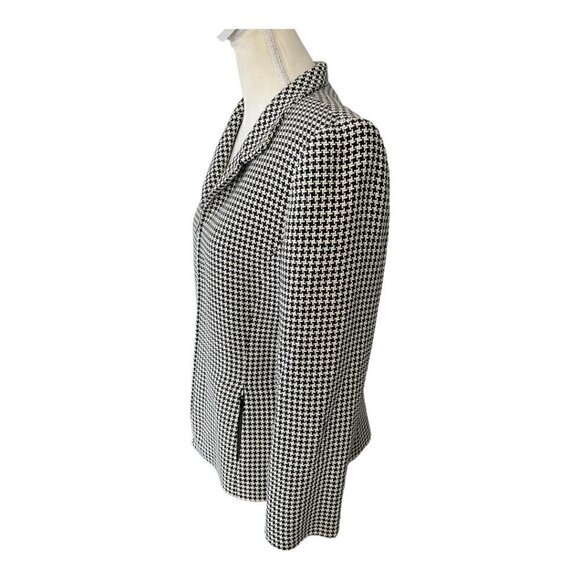 Tahari Houndstooth Blazer - Size 10P - Picture 2 of 10